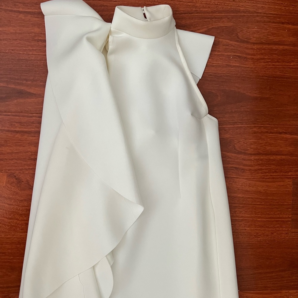 White midi dress